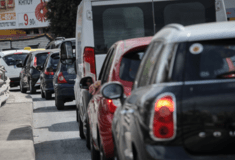 Μποτιλιάρισμα στην Κηφισίας έπειτα από πτώση μπετόν στον δρόμο 