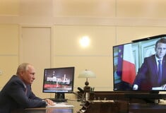 Πρώτη συνομιλία Μακρόν – Πούτιν μετά από τρία χρόνια, με φόντο τα πυρηνικά του Ιράν