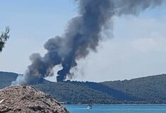 Φωτιά τώρα στη Χαλκιδική - Μήνυμα 112 στους κατοίκους στο Λιβάρι Βουρβουρούς