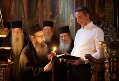 Ο Κυριάκος Μητσοτάκης στο Άγιο Όρος: Η επίσημη υποδοχή από τη μοναστική αδελφότητα