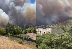 Γαλλία: Μεγάλη φωτιά στη Μασσαλία - Έκλεισε το αεροδρόμιο της πόλης 
