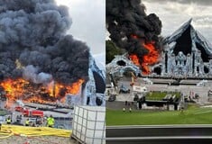 Η σκηνή του Tomorrowland τυλίχτηκε στις φλόγες λίγο πριν την έναρξη του φεστιβάλ
