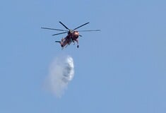 Φωτιά στα Τρίκαλα, καίει στην περιοχή Αγρελιά - Σηκώθηκαν δύο ελικόπτερα