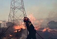 Επιδεινώθηκε η φωτιά στη Δροσοπηγή: Ενισχύθηκαν οι πυροσβεστικές δυνάμεις - Μηνύματα του 112