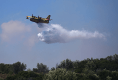 Φωτιά στη Ρόδο: Τέσσερα εναέρια μέσα στο μέτωπο που ξέσπασε ανάμεσα σε Σορωνή και Φανές