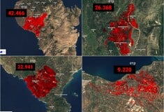 Φωτιές τώρα: Δορυφορικές εικόνες αποκαλύπτουν τις καμένες εκτάσεις σε Πάτρα, Χίο, Ζάκυνθο και Πρέβεζα