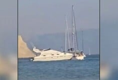 Σύγκρουση τριών σκαφών ανοιχτά της Κέρκυρας: Κολυμβητές μάρτυρες του ναυτικού ατυχήματος