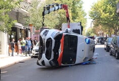 Ανατροπή ασθενοφόρου στο Γουδή - Νεκρός ο ασθενής