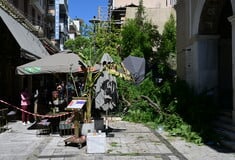 Πτώση μεγάλου δέντρου στο κέντρο της Αθήνας - Δύο τραυματίες 