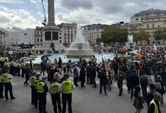 Λονδίνο: Συλλήψεις διαδηλωτών που διαμαρτύρονταν στην Τραφάλγκαρ για την απαγόρευση της οργάνωσης Palestine Action