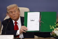 Γάζα: Υπεγράφη η συμφωνία για ειρήνη από τον Τραμπ - «Επιτέλους έχουμε ειρήνη στη Μέση Ανατολή»