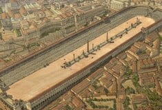 Ρωμαϊκός ιππόδρομος 2.000 ετών ανακαλύφθηκε κάτω από μπάζα και σκουπίδια στην Καισάρεια