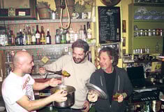 Με τον Τάκη Σπυριδάκη στους Θεσσαλούς