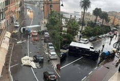Ιταλία: Ισχυρή κακοκαιρία πλήττει τη Γένοβα
