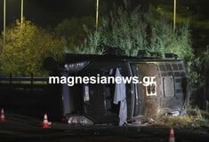 Ανατροπή λεωφορείου στη Μαγνησία: Στους 13 οι τραυματίες - Πώς συνέβη το ατύχημα