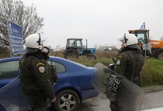 Αγρότες: Παρέκαμψαν αστυνομικό μπλόκο στις Σέρρες 