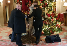 Λονδίνο: Ακτιβιστές πέταξαν κοπριά αλόγου στο χριστουγεννιάτικο δέντρο του Ritz 