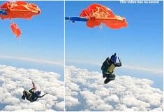 Αλεξιπτωτιστής μπλέχτηκε στο φτερό αεροπλάνου την ώρα του άλματος