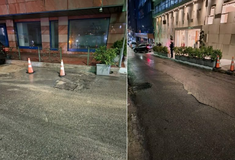 Καθίζηση οδοστρώματος στον Πειραιά: Που διεκόπη η κυκλοφορία