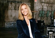 Με την Phoebe στο σετ από τα Φιλαράκια 