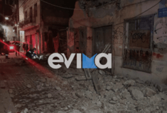 Αναστάτωση στη Χαλκίδα: Σπίτι κατέρρευσε στο κέντρο της πόλης