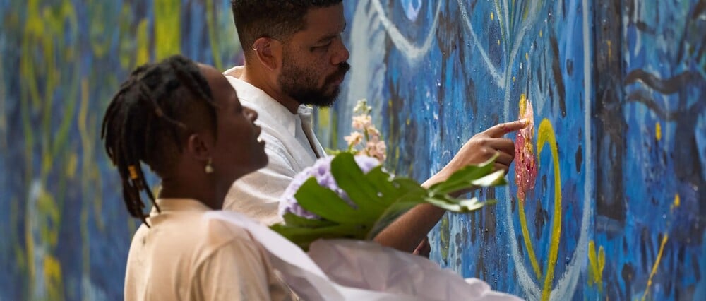 Ζωγραφικά έργα και σχέδια του Oscar Murillo στην Gagosian