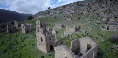 To χωριό φάντασμα του Ψηλορείτη σε ένα εντυπωσιακό βίντεο από drone