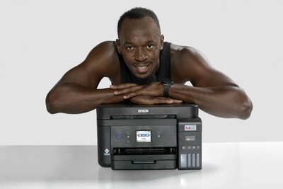 Epson και Usain Bolt συνεργάζονται για την προώθηση της τεχνολογίας εκτύπωσης χωρίς φύσιγγες μελανιών στην Ευρώπη