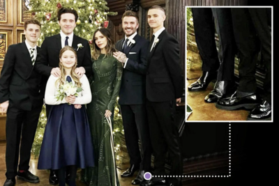Ο Ντέιβιντ Μπέκαμ σηκώθηκε στις μύτες των ποδιών για να φαίνεται ψηλότερος στην οικογενειακή φωτογραφία