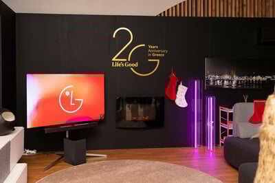 Η LG γιορτάζει 20 χρόνια παρουσίας στην ελληνική αγορά