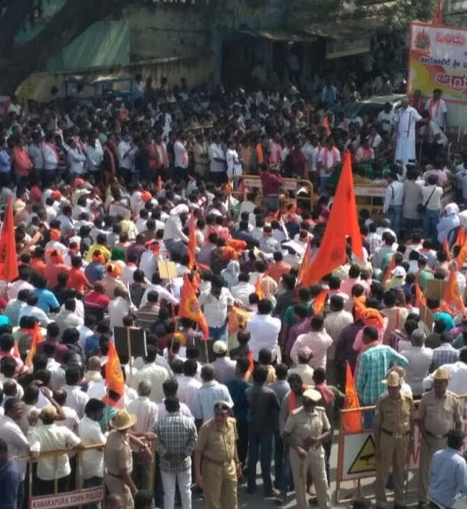 Ινδουιστές διαδήλωσαν κατά της ανέγερσης ενός γιγαντιαίου αγάλματος του Χριστού στην Καρνατάκα
