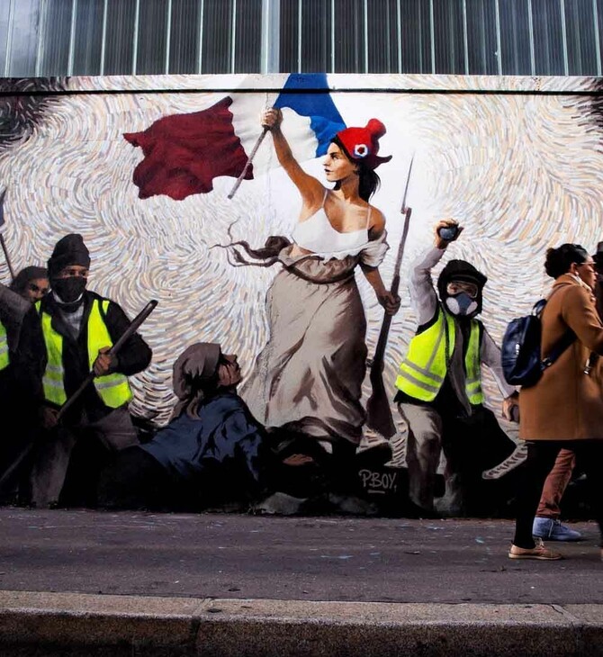 Mural αφιερωμένο στα «κίτρινα γιλέκα» κρύβει bitcoin γρίφο αξίας 1000 δολαρίων