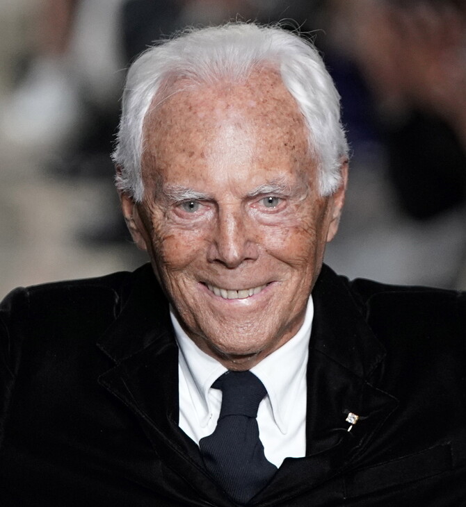 O Giorgio Armani δεν συμφωνεί με τις «περιπλανώμενες» επιδείξεις μόδας