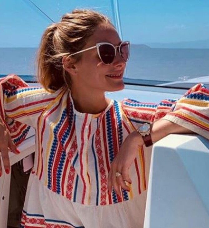 Στις Σποράδες η influencer Ολίβια Παλέρμο - Κάνει διακοπές με τους Βαλεντίνο και Τζιανκάρλο Τζιαμέτι