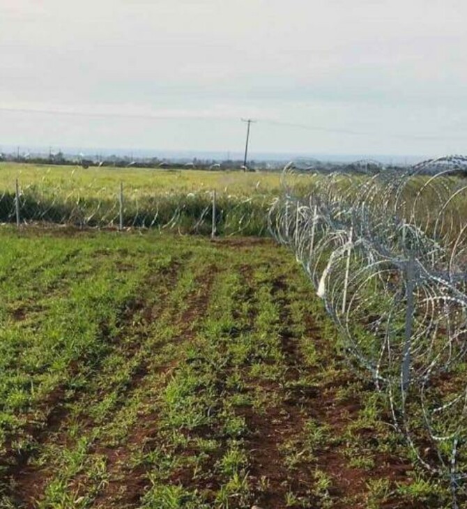 Η Κύπρος έβαλε συρματόπλεγμα στην Πράσινη Γραμμή για να αποτραπεί η παράνομη μετανάστευση