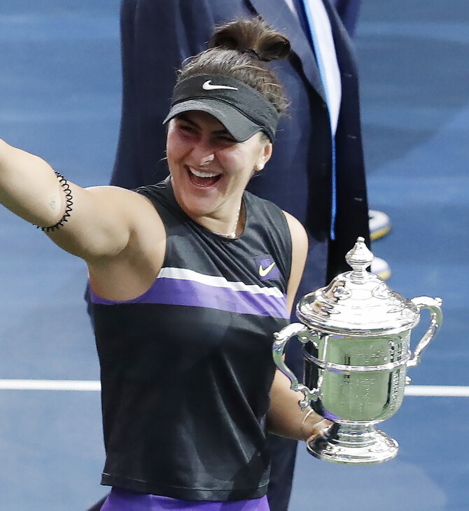 US Open: Η 19χρονη Μπιάνκα Αντρεέσκου νίκησε τη Σερένα Γουίλιαμς στον τελικό