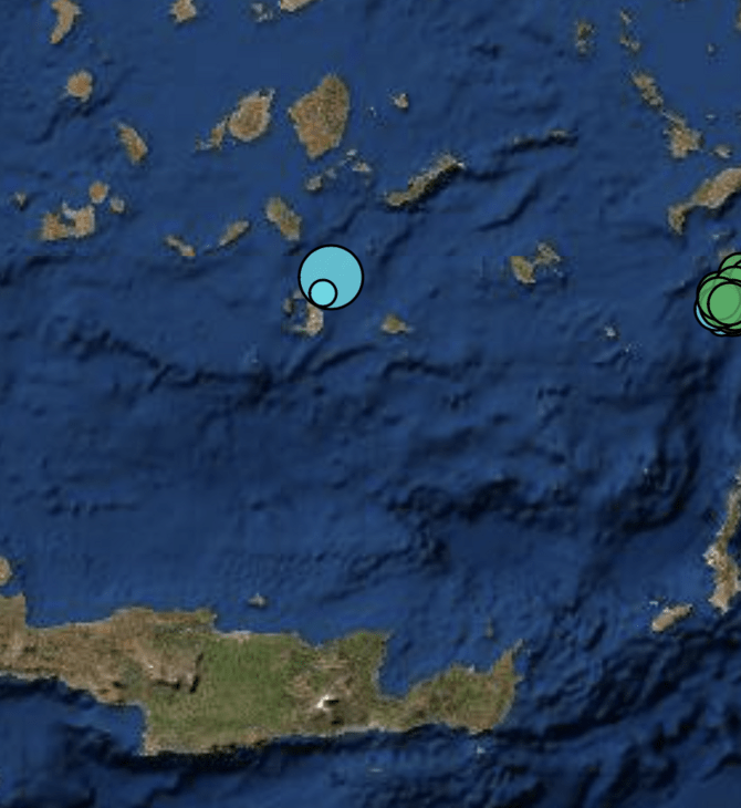 Σαντορίνη: Σεισμός 4 Ρίχτερ κοντά στις ακτές