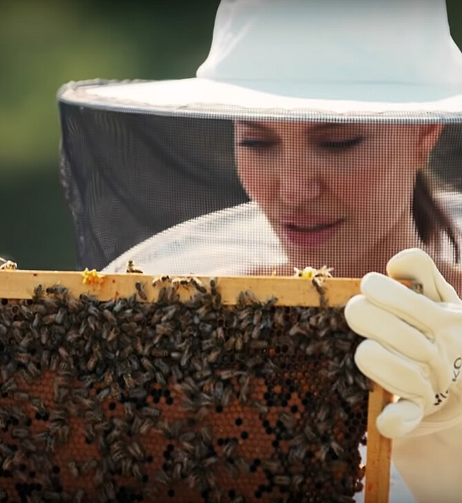 Η Αντζελίνα Τζολί και η τέχνη της μελισσοκομίας- Με στολή μελισσοκόμου στην Vogue