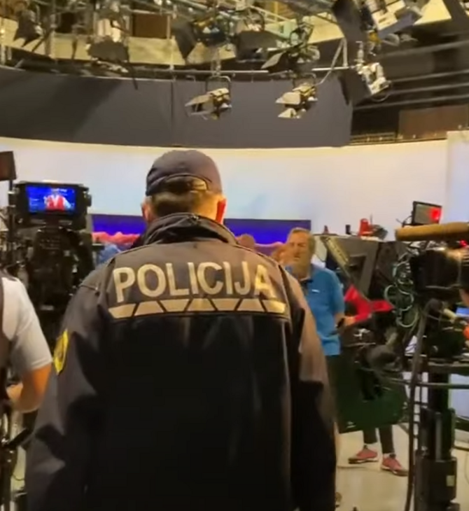 Σλοβενία: Αρνητές του κορωνοϊού εισέβαλαν στο κτίριο της δημόσιας τηλεόρασης [Βίντεο]