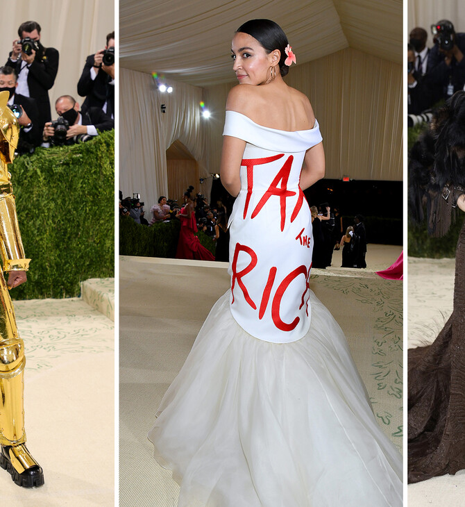 Met Gala 2021: Το φόρεμα «Tax the Rich» της Alexandria Ocasio-Cortez και το φιλί των Bennifer - 8 στιγμές που ξεχώρισαν