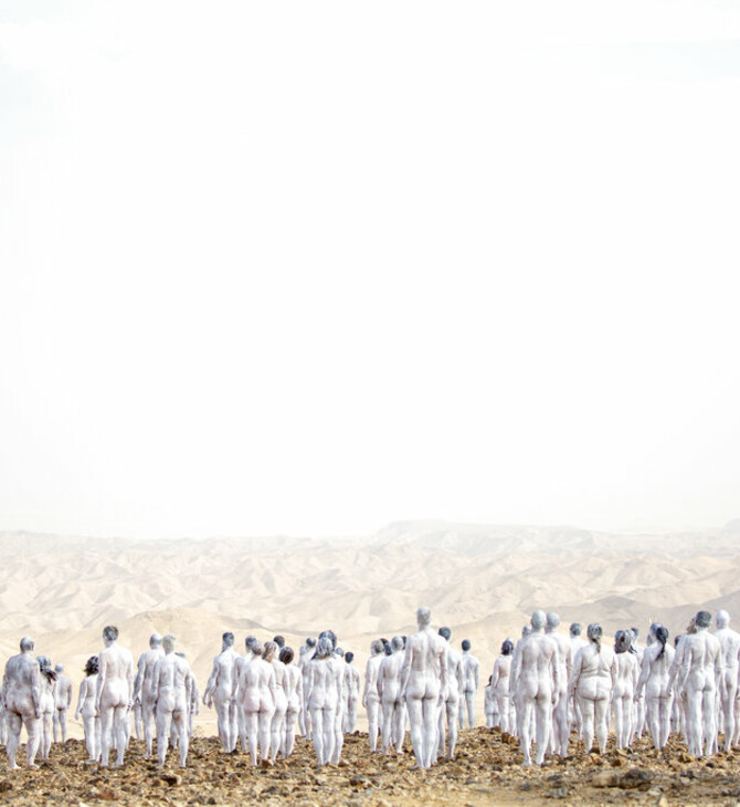 ‘It feels really natural’: hundreds pose nude for Spencer Tunick shoot near Dead Sea