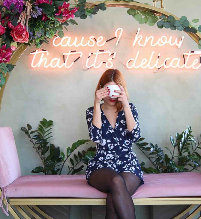 Το νέο roof garden της Καλλιθέας είναι «pretty in pink»