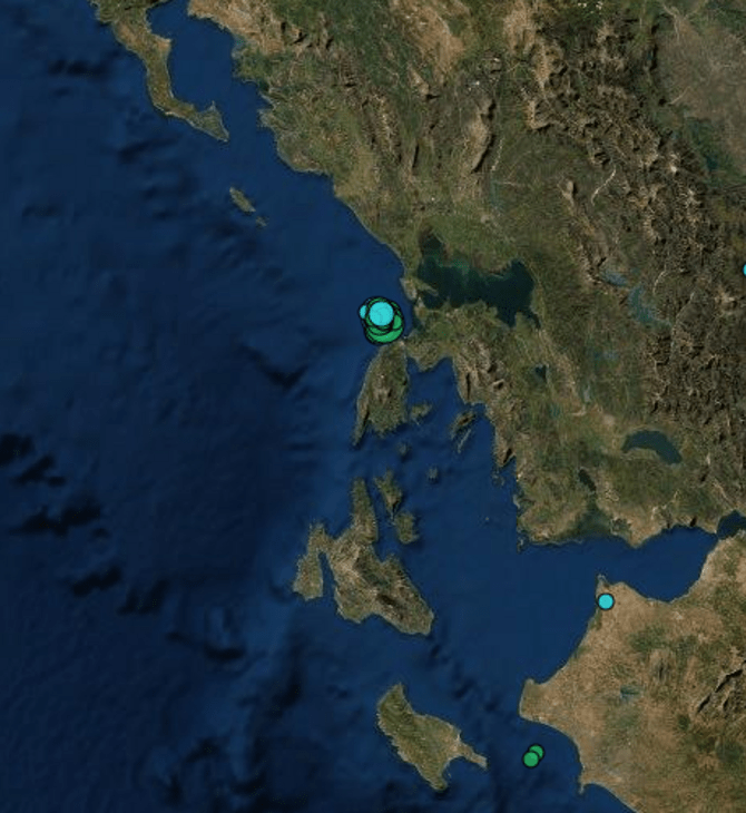 Σεισμός 4,4 Ρίχτερ τα ξημερώματα στη Λευκάδα