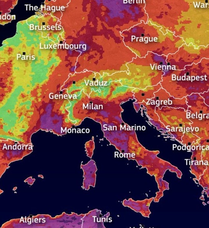 Υπηρεσία Copernicus: Ακραίος κίνδυνος πυρκαγιάς στην Αττική και σήμερα
