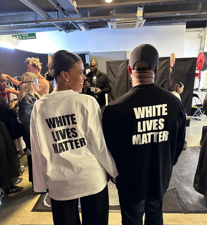 Ο Κάνιε Γουέστ φόρεσε μπλούζα «White Lives Matter» και χαρακτήρισε απάτη το κίνημα BLM