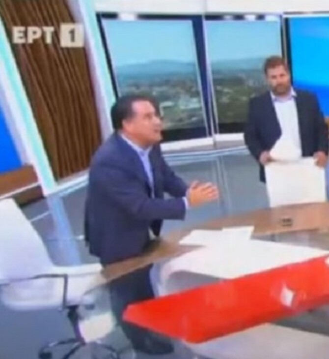 Επεισόδιο μεταξύ Α. Γεωργιάδη και Γ. Τσίπρα στον αέρα εκπομπής της ΕΡΤ- Με αφορμή άρθρο των FT