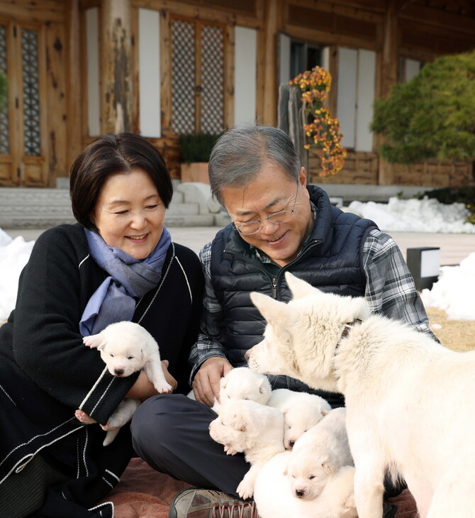 Ο τέως πρόεδρος της Νότιας Κορέας αναγκάζεται να αφήσει τα σκυλιά που του δώρισε ο Κιμ Γιονγκ Ουν