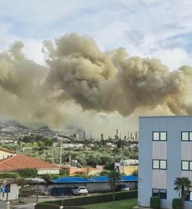 Ασπρόπυργος: Φωτιά σε εταιρεία διαχείρισης αποβλήτων- Μήνυμα του 112