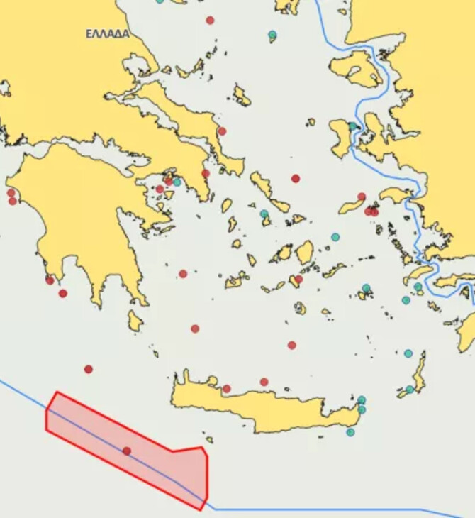 Νέα Navtex για επέκταση των σεισμικών ερευνών νότια της Κρήτης