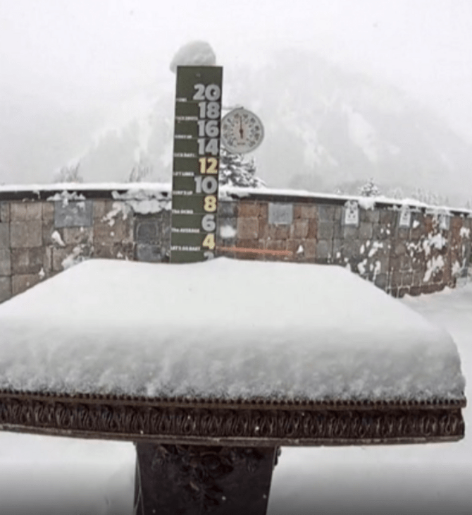 Μισό μέτρο χιόνι σε ένα βίντεο- Timelapse με τη χιονόπτωση στο Αϊντάχο